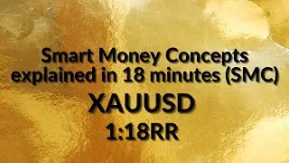 Smart Money Concepts explained in 18 minutes (SMC) - GOLD XAUUSD Trade Breakdown