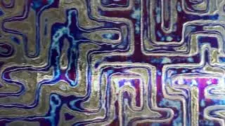 Torching Black Timascus Maze Pattern