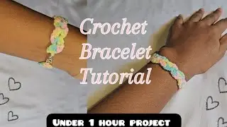 How to crochet a bracelet|Easy project