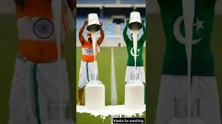 India vs Pakistan cow's Milk competition ❓ #ai #animation #shortsviral #indvspak #indiavspakistan