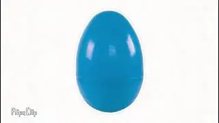 Wooden Egg + Color Bluecyan