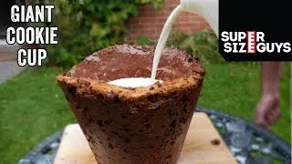 Giant Cookie Cup | Super Size Guys