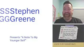 Stephen Greene presents 'A Note To Younger Self' at the ISA transition group for 6th Class students