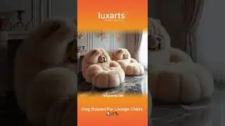 Dog Shaped Fur Lounge Chairs 🐶🪑🐾