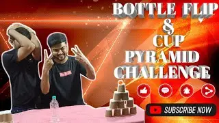 The ULTIMATE Bottle Flip & Cup Pyramid Battle! 🤯