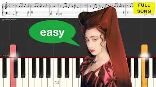 Chappell Roan - Good Luck, Babe! | EASY Piano Tutorial + SHEET MUSIC