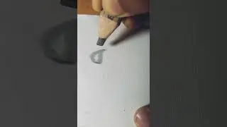 How to write Arabic calligraphy | Thuluth script Waw | #shorts