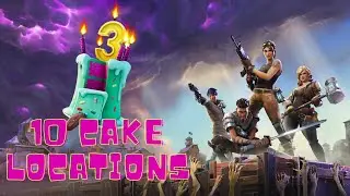 All Cake Locations | Fortnite 3rd Birthday Challenges 2020