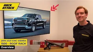 2019-2021 GMC Sierra 1500 Crew Cab - Yakima JetStream Roof Rack