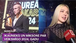 Jānis Ikaunieks un Karlīna Miksone pagodināti kļūt par futbola izcilniekiem | Sporta Studija