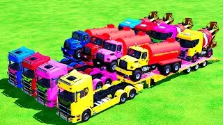 Colorful Emergency Vehicle Transport &ndash; Journey to a New Destination