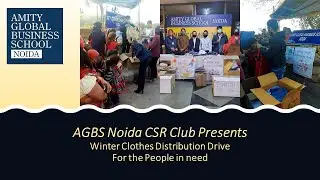 Winter Clothes Distribution Campaign by AGBS Noida Students