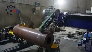 Automatic tank cap inner & outer surface polishing machine Steel heads polishing machine from XYD