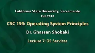 Operating Systems Lecture 7: OS Services