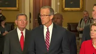 Senate Republicans hold a news conference to announce election of Senate majority leader