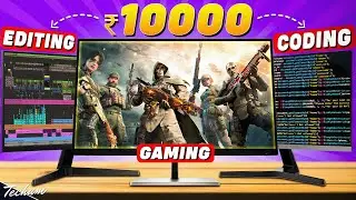 Top 5 Best Monitor Under 10000💥Gaming, Editing, Productivity💥Best Monitors Under 10000 In India 2025
