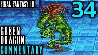 The Crystal Tower: Final Fantasy III Pixel Remaster Walkthrough Part 34 - Green Dragon Encounter
