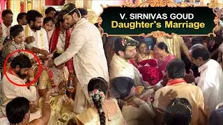 Minister V.Srinivas Goud Daughter's marriage at Hitex | SriHarshita | Vamshi Krishna | KCR