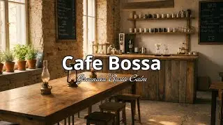Grounded Rustic Calm in Cafe Bossa for Work, Study & Relax