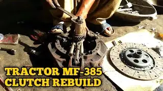 Clutch Restoration clutch Finger Adjustments MF-385 #tractor #restoration #clutch #tractorreview