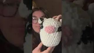 Crochet chunky cow!! 🐮 #crochet #amigurumicrochet #amigurumi #crocheting #handmade #smallbusiness