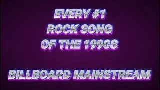 Every Rock #1 of the 90's(Billboard Mainstream) With Videos 🎸 #music #rock