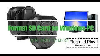 SD Card Format on Windows PC - 850A Version 3 Mini Body Camera #amazon