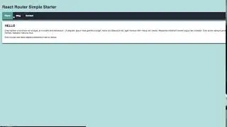React Router Demo