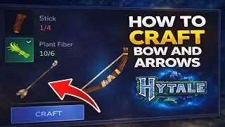 How To Craft Bow And Arrows In Hytale | Hytale Bow And Arrow Craft Guide