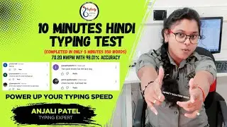 10 minutes hindi typing test completed only 5 mint #typingspeedindia typing #typing #shorts #live 