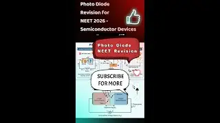 Photodiode in 3 Minutes Exam Summary ⚡ Semiconductor Electronics Class 12 | NEET 2026 Revision