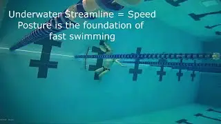 Underwater Streamline = Speed. Posture is the foundation of fast swimming. CJ