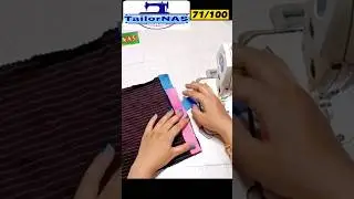 Sewing trick for combining fabrics (dress decoration) #shorts #viral #short