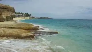 Cupecoy Beach Club from the Caves, the Gold Coast of St Maarten