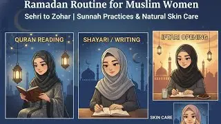 Ramadan Routine for Muslim Women Sehri to Zohar|Sunnah Practices  Natural Skin Care #heenastoryworld