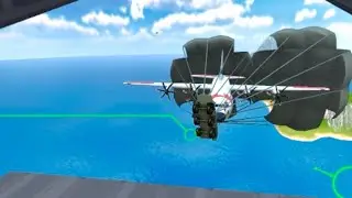 Airdrop can crash airplane in turboprop flight simulator?