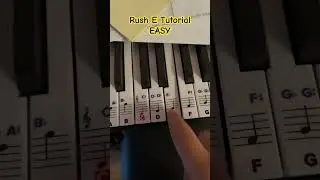 Rush E Tutorial - EASY #rushe #piano #tutorial #like #subscribe #share #comment #fyp #viral #ytshort