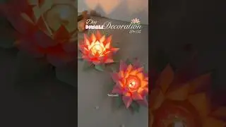 DIY candle holder🪷✨with paper #diwalidecoration #papercraft #diwali #shorts #candleholder