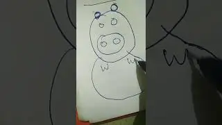 making pig 🐷 with circles # Barsha drawing creation#