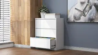 3 Drawer Lateral #FileCabinet with Lock, #Metal Lateral File Cabinet for #Home and #Office