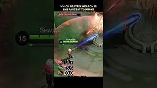✅Which beatrix weapon is the fastest to push? #mobilelegends #mlbb #beatrix #highlights
