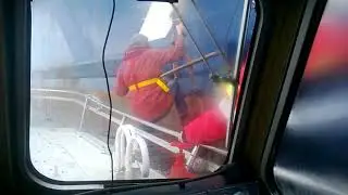 Pilotine de Lorient - Temp&ecirc;te Ulla 2014 / Pilot boat Lorient harbor - Storm Ulla 2014
