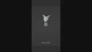 Modeling direwolf in Blender3D #b3d #3dillustration #3dmodeling #blender3d #gameofthrones