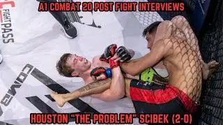 Urijah Faber's A1 Combat 20 Post Fight Interview | Houston Scibek Talks Gutsy 3rd Rd. Finish
