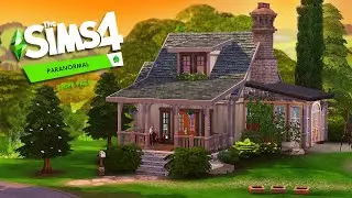 HAUNTED CABIN IN THE WOODS 🌲 | The Sims 4 Paranormal Stuff Pack: Speed Build