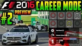 F1 2016 PS4 CAREER MODE PART 2: SAFETY CAR, MANUAL START, FORMATION LAP, TYRE ALLOCATION (PREVIEW)