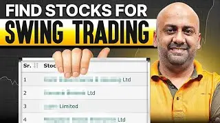 How to Find Swing Trading Stocks by Himanshu Arora | Scanner Included | Swing Trading