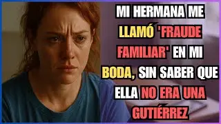 Mi HERMANA me LLAM&Oacute; 'FRAUDE FAMILIAR' en mi BODA, sin SABER que ELLA no ERA una GUTI&Eacute;RREZ