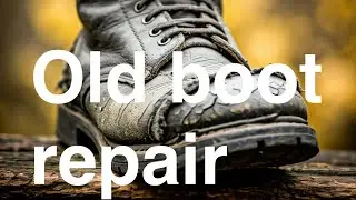 Leather boot repair
