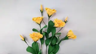 How To Make  Lisianthus Paper Flowers 🥰 Easy Home DIY Idea